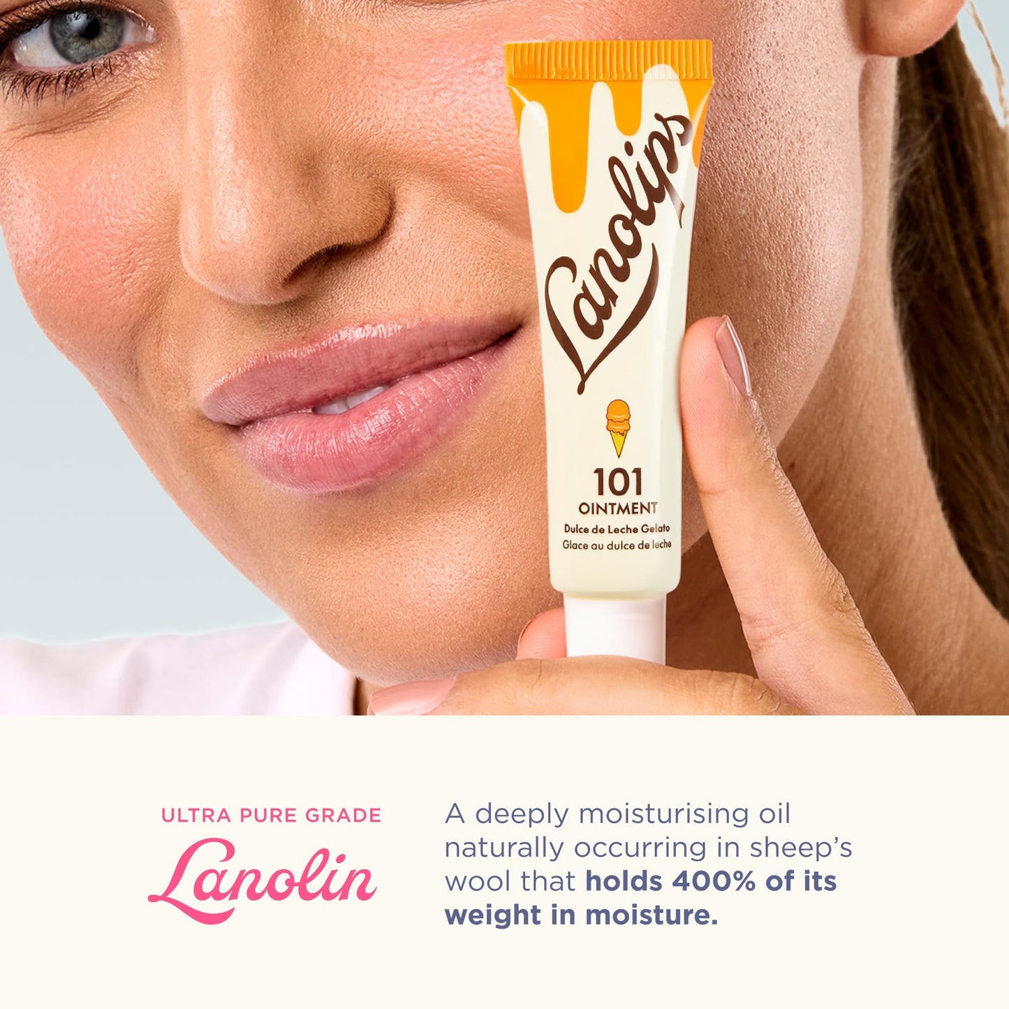 Lanolin 101 Multipurpose Ointment - Lanolin Lip Balm & Healing Ointment for Skin Barrier Repair - Moisturizer for Dry Lips, Cuticles & Elbows - No Beauty and Personal Care Lanolips