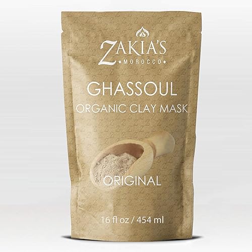 Moroccan Rhassoul Clay Mask - Organic Natural Facial and Body Clay Mask - 1 lb Beauty & Personal Care Zakia's Morocco