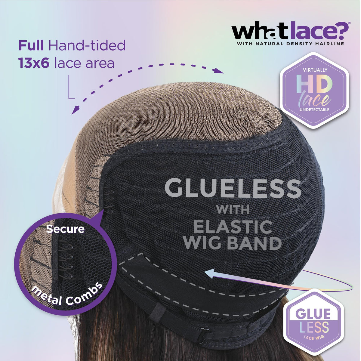 Sensationnel What Lace 13x6 Wig-Larissa, 1B OFFBLACK