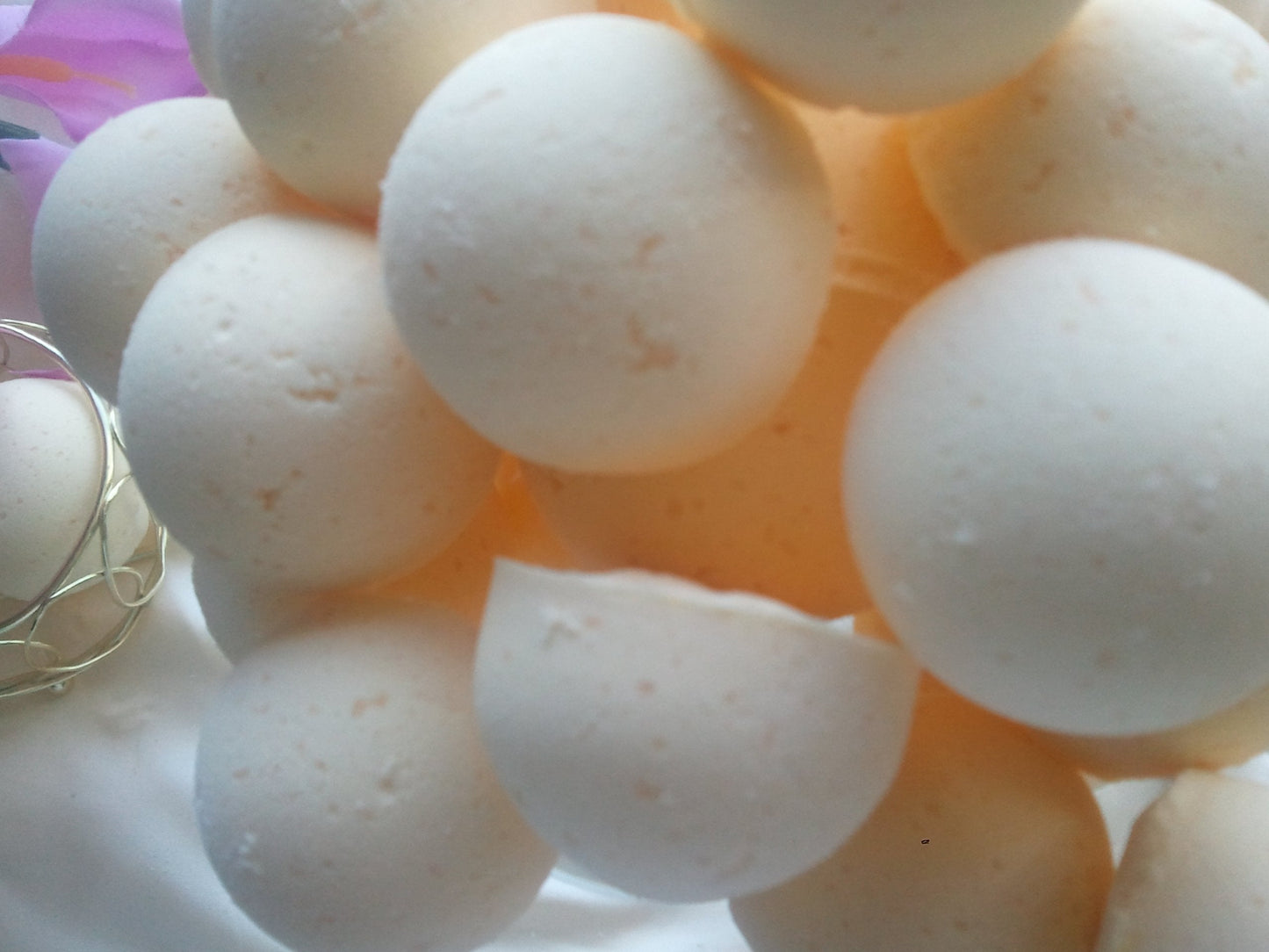 Spa Pure Orange Bath Bombs: 14 Orange Blossom and Honey Bath Bomb Fizzies with Shea Butter, Ultra Moisturizing ...Great for Dry Skin (Orange Blossom Beauty and Personal Care Spa Pure