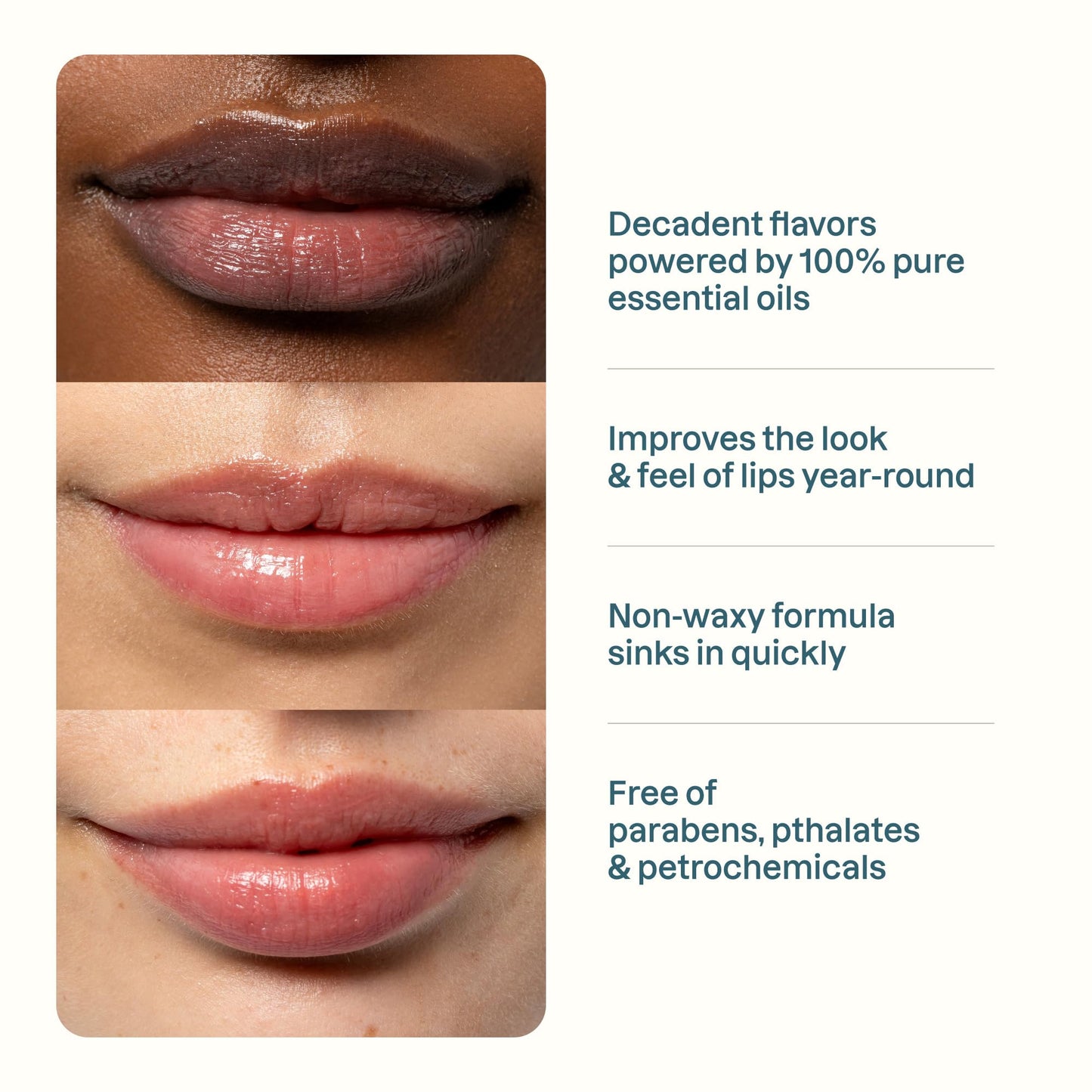 Cliganic Tinted Lip Balm Set - 4 Colors, Hydrating, Enriched with Vitamin E, Cruelty Free, Stocking Stuffer Gift Beauty and Personal Care Cliganic