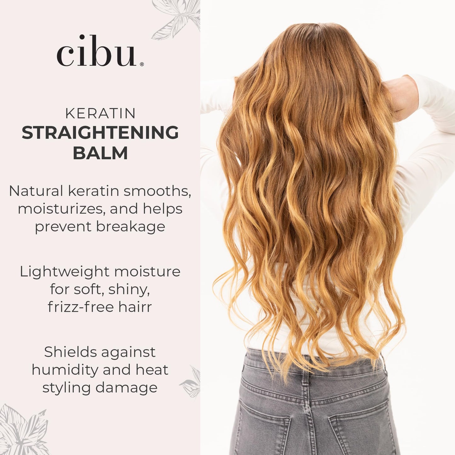 Cibu Keratin Straightening Balm | Heat Protectant | At-Home Treatment | Frizz Prevention | Hair Moisturizer | 4.25 Ounces Beauty & Personal Care CIBU