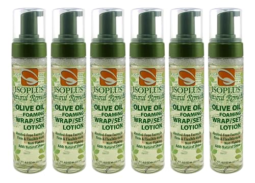 Isoplus Natural Remedy Olive Oil Foaming Wrap/Set Lotion 8.5 Ounce (Pack of 6) Beauty & Personal Care Isoplus