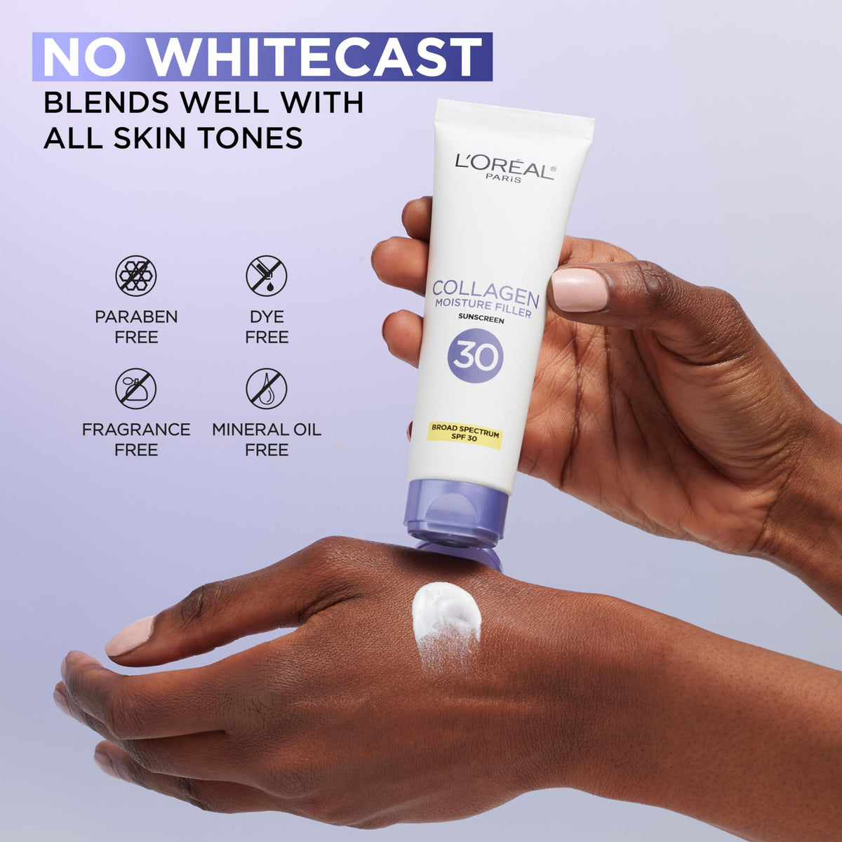 L'Oreal Paris Collagen Moisture Filler Face Cream with Broad Spectrum SPF 30, Anti-Aging Moisturizer and Daily Sunscreen, Includes Face Serum Sample