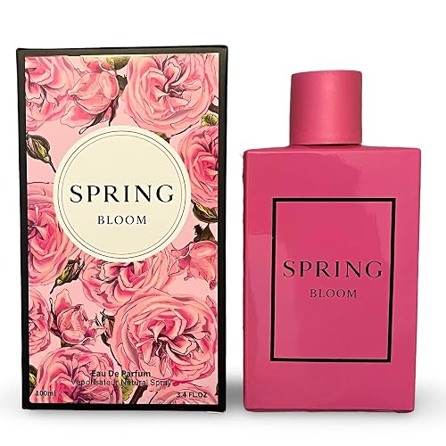 Secret Plus SPRING BLOOM Eau de Parfum, Floral Jasmine and Tuberose Fragrance, Natural Spray, Pink Rose Design, 3.4 Fl Oz Beauty & Personal Care Secret Plus