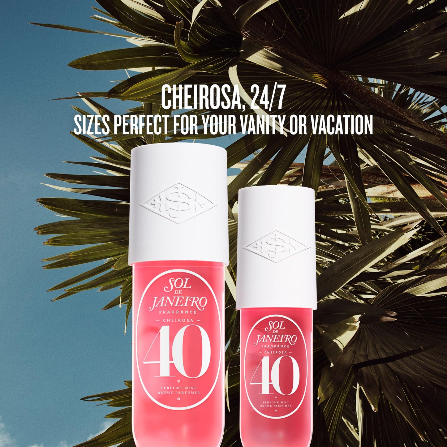 Sol de Janeiro Cheirosa Hair & Body Fragrance Mist Full Size and Travel Size Set - Home and Away Bundle - 8.1 & 3 fl oz Duo (Cheirosa 40) Beauty & Personal Care Sol de Janeiro
