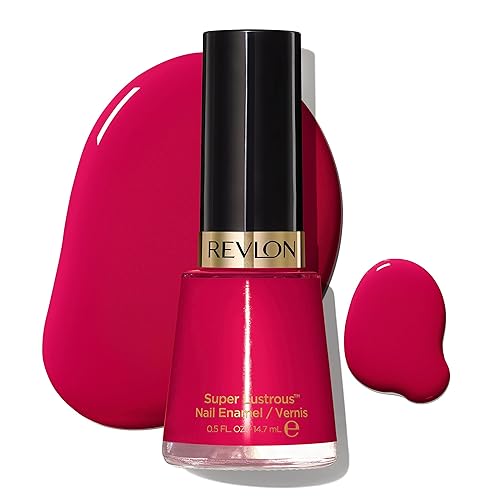 Revlon Super Lustrous Nail Polish, Chip-Resistant & Longwear Formula, High Shine Finish, 270 Cherries In The Snow, 0.5 fl oz Beauty & Personal Care REVLON