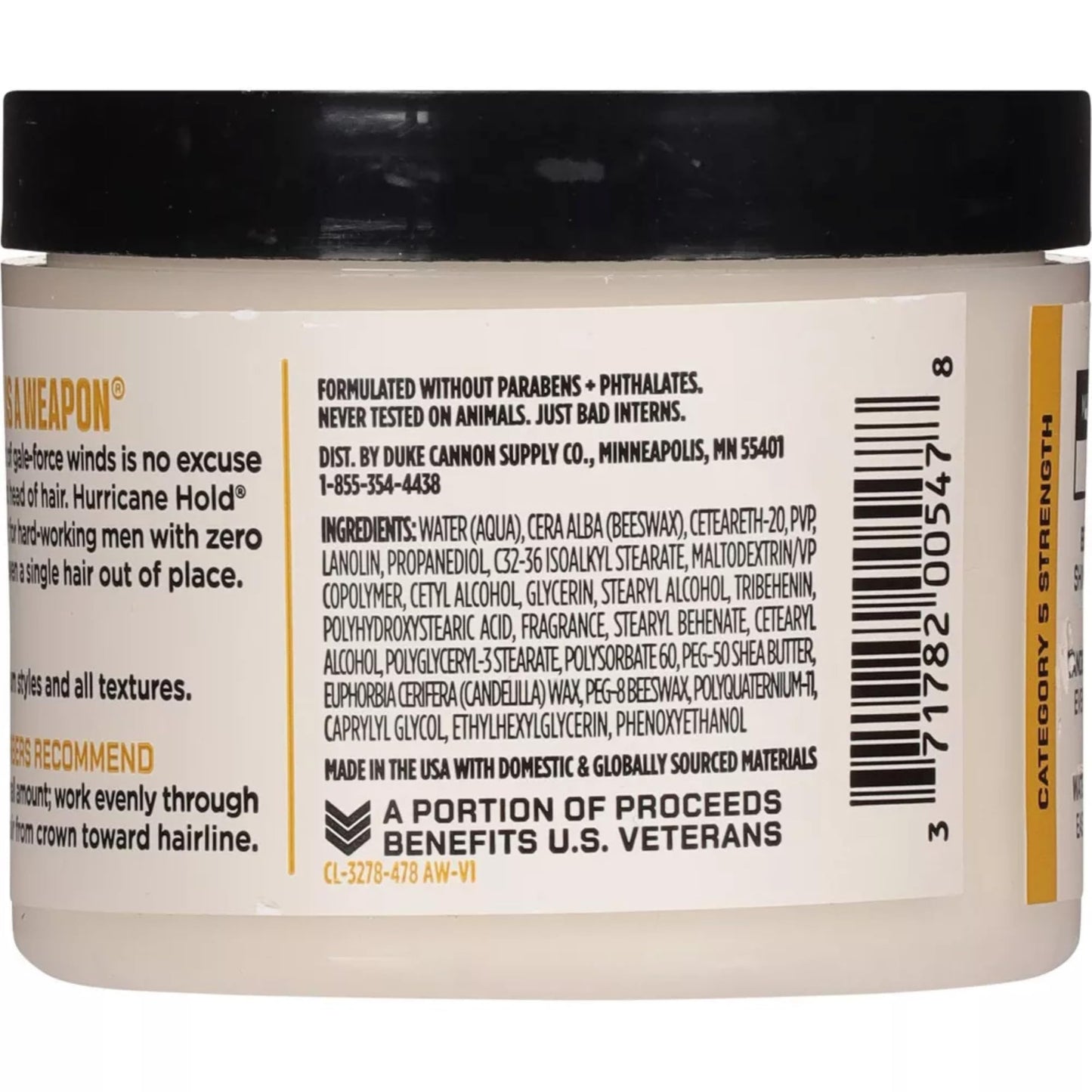 Duke Cannon News Anchor Hurricane Hold Pomade 2-Pack, 4.6oz - Maximum Hold, Matte Finish, Plant-Based Thickeners, Anti-Static, Fresh Citrus Beauty & Personal Care Duke Cannon Supply Co.