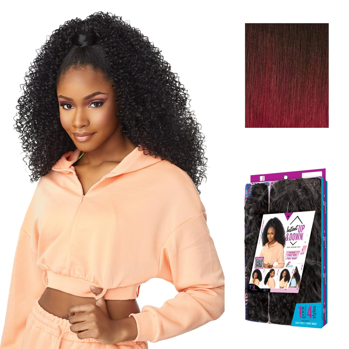 Sensationnel Instant Updown Halfwig Pony-Iud 3, T2/BG