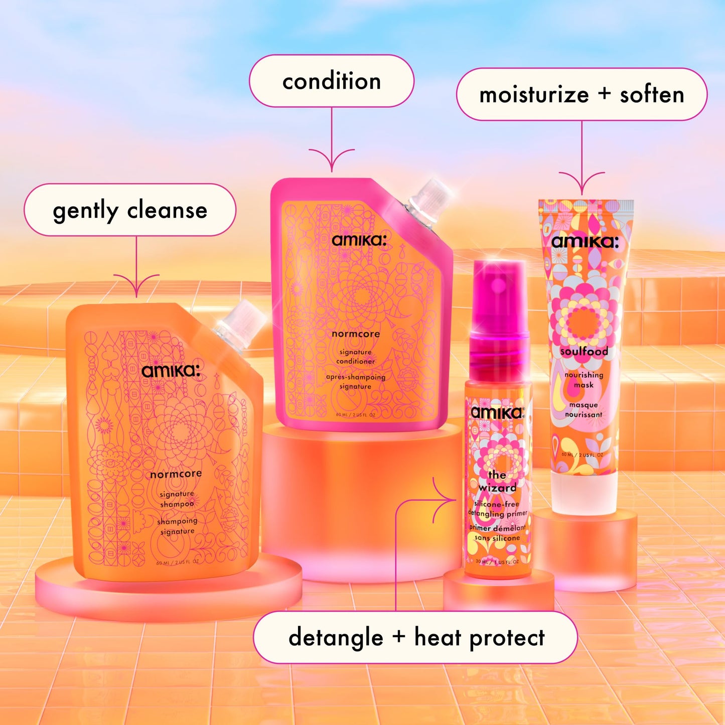 amika signature saviors essential trial set Beauty & Personal Care Amika
