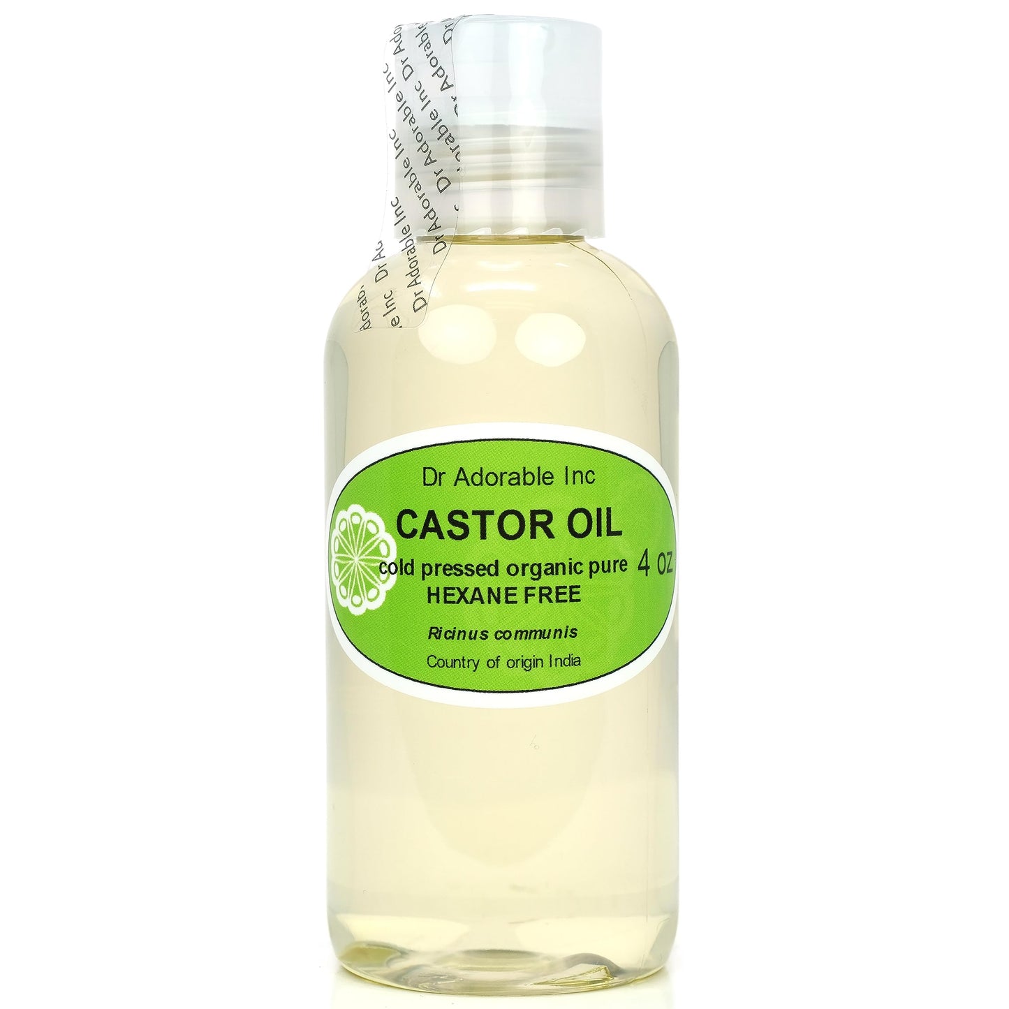 Dr Adorable - 4 oz - Premium Castor Oil - 100% Pure Natural Organic Cold Pressed Virgin Beauty & Personal Care Dr Adorable