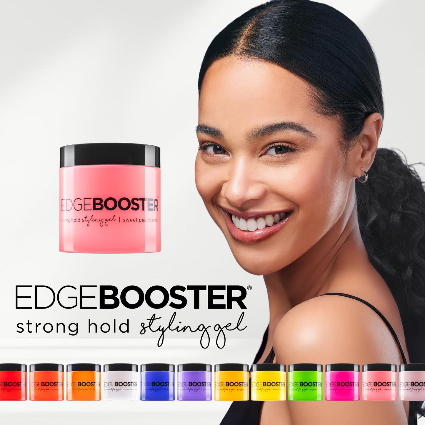 Style Factor EDGE BOOSTER® Strong Hold Styling Gel | Alcohol-Free Hair Gel with Camellia Sinensis Seed Oil for Curly, Wavy & Sleek Styles | Frizz Beauty & Personal Care Style Factor
