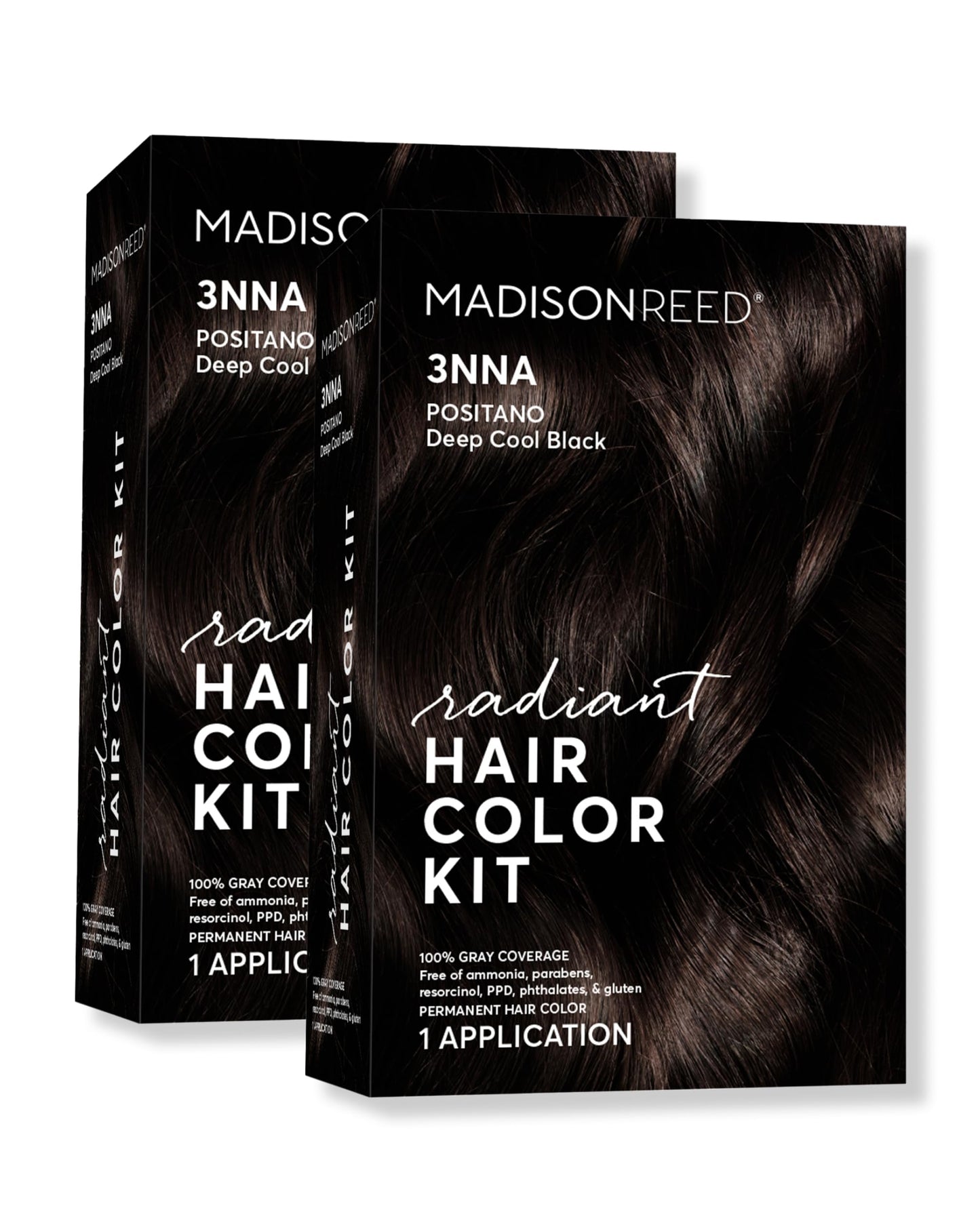 Madison Reed Radiant Hair Color Kit - 3NNA Cool Black-Brown with Ash Undertones (Positano Black), Dimensional Gray Hair Blending Permanent Hair Dye Beauty & Personal Care Madison Reed