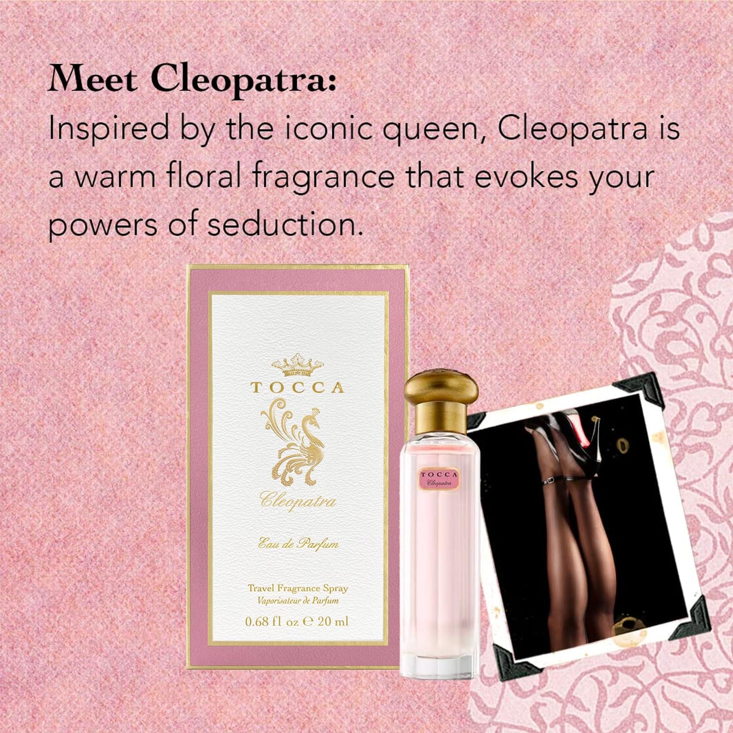 Tocca Cleopatra Women's Perfume, 0.68 oz (20 ml) - Warm Floral, Grapefruit, Jasmine, Vanilla Musk Fragrance Beauty & Personal Care Tocca