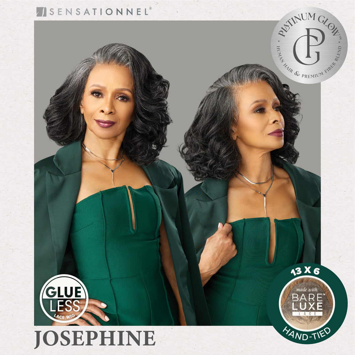 Sensationnel Platinum Glow 13x6 Wig-Josephine, SHIMMERINGPEARL
