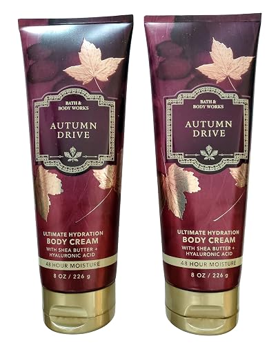 Bath & Body Works Autumn Drive Ultimate Hydration Body Cream 8 Ounces Pack of 2 Beauty & Personal Care Bath & Body Works