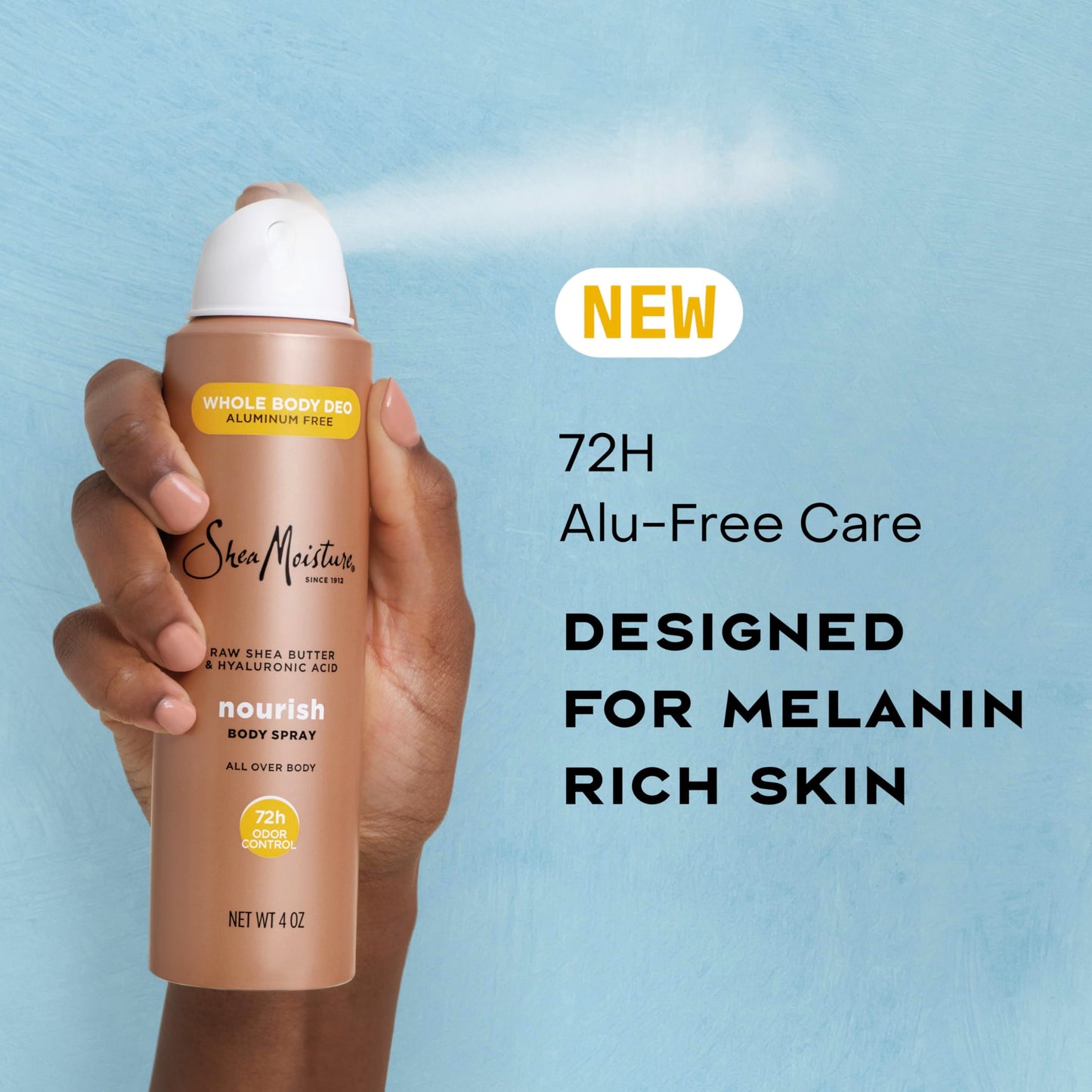 SheaMoisture All Over Body Deodorant Spray for Women Raw Shea Butter & Hyaluronic Acid Aluminum Free 4oz Beauty and Personal Care Shea Moisture
