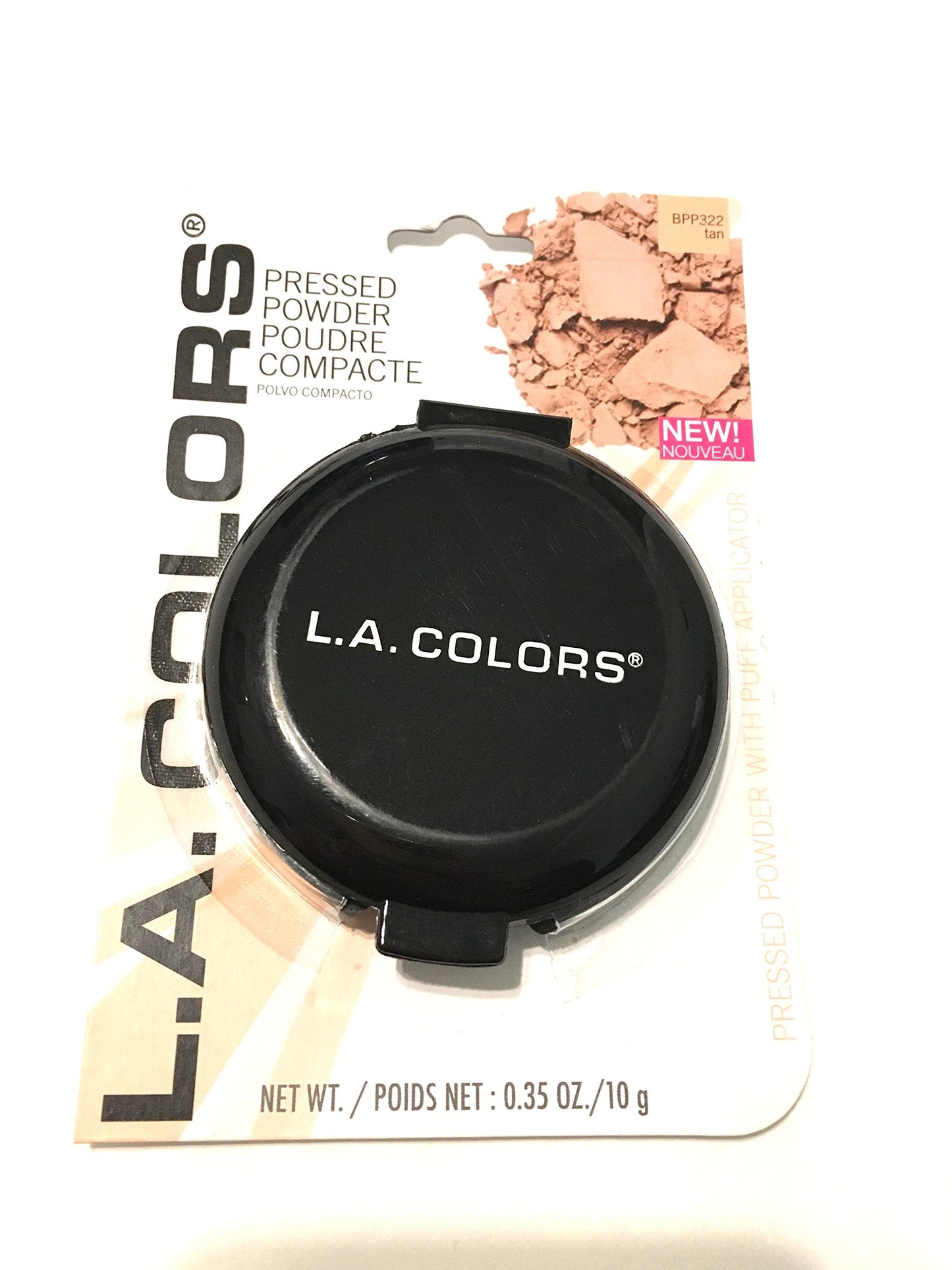 LA Colors Pressed Powder wih Applicator, TAN, 0.25 Oz Beauty & Personal Care L.A. COLORS