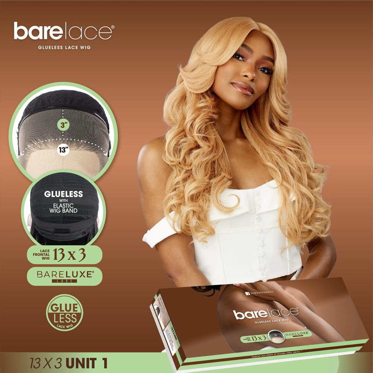 Sensationnel Bare Lace 13x3 Lacewig - Unit 1