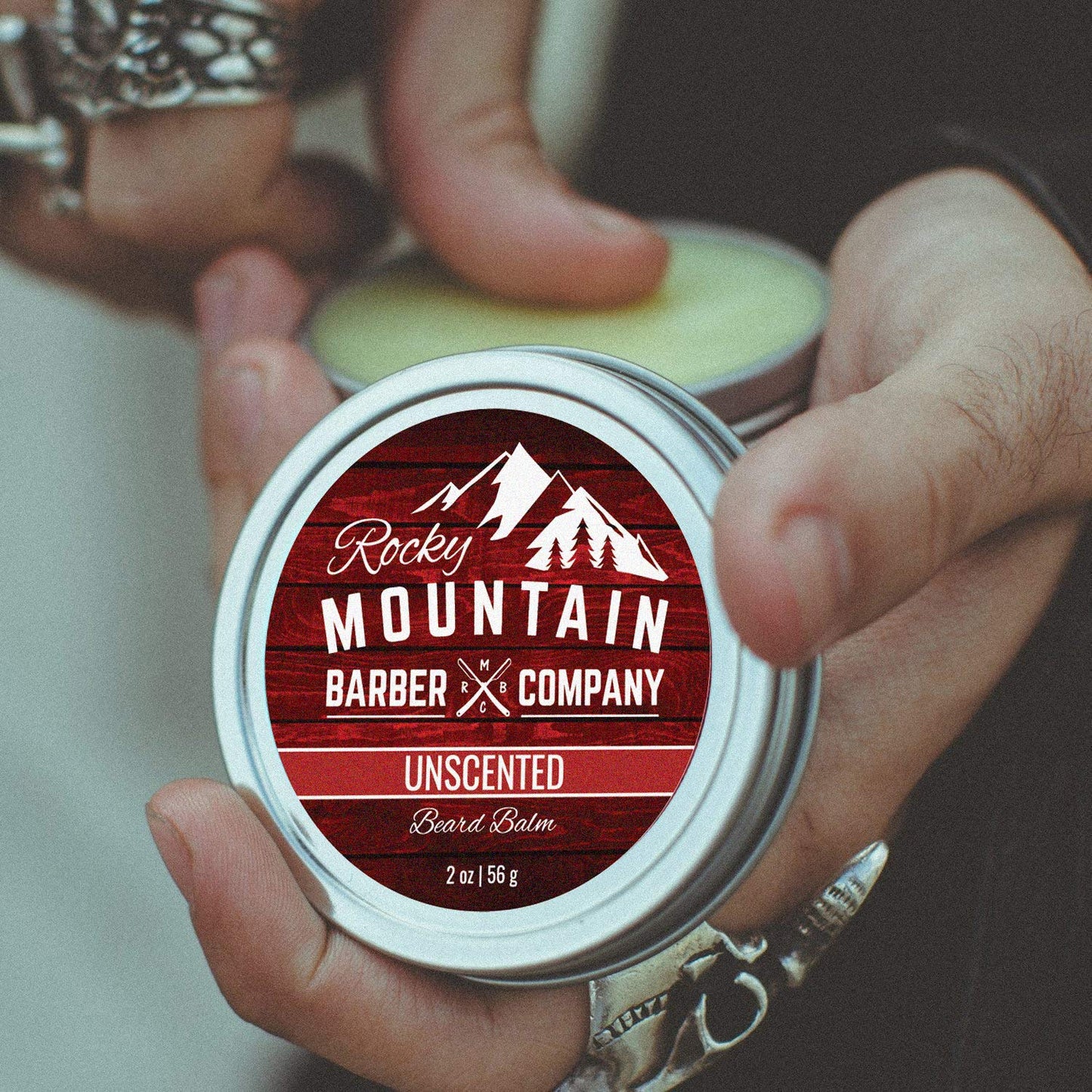 Rocky Mountain Barber Company Beard Balm - Classic Unscented - 100% Natural - Premium Wax Blend with Nutrient Rich Bees Wax, Jojoba, Coconut Oil Beauty & Personal Care Rocky Mountain Barber Company