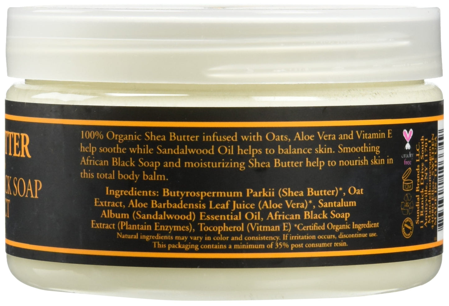 Shea Butter Infused with African Black Soap Extract by Nubian Heritage for Unisex - 4 oz Lotion Beauty & Personal Care Nubian Heritage
