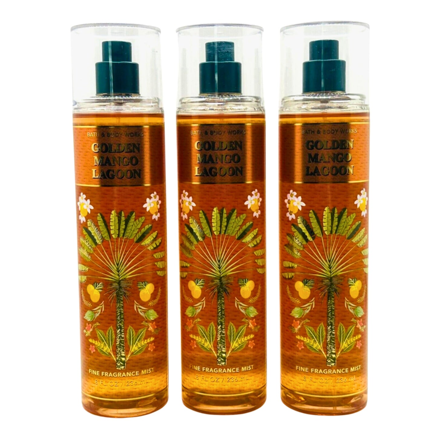 Bath & Body Works Fragrance Mist 3-Pack 8oz Each (Golden Mango Lagoon) Beauty & Personal Care Bath & Body Works