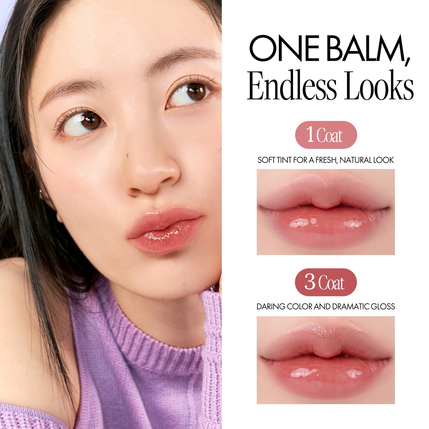 Glasting Melting Balm - High Shine, Hydrating Tinted Lip Balm - Buildable Gloss & Vegan Formula - Korean Glossy Lip Balm with Shea Butter 0.12 oz (#06 Beauty and Personal Care rom&nd