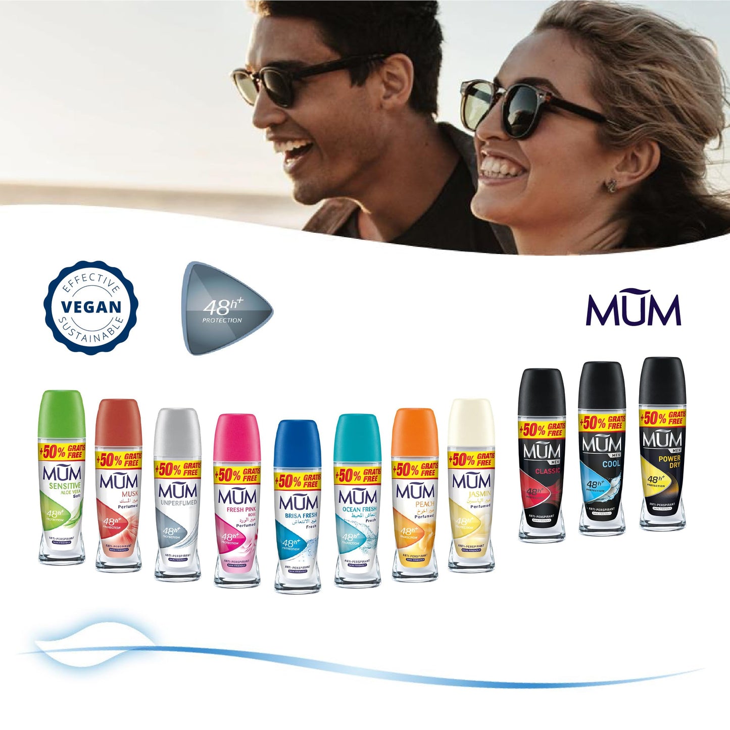 Mum Unperfumed Roll On antiperspirant 50ml Beauty and Personal Care MUM
