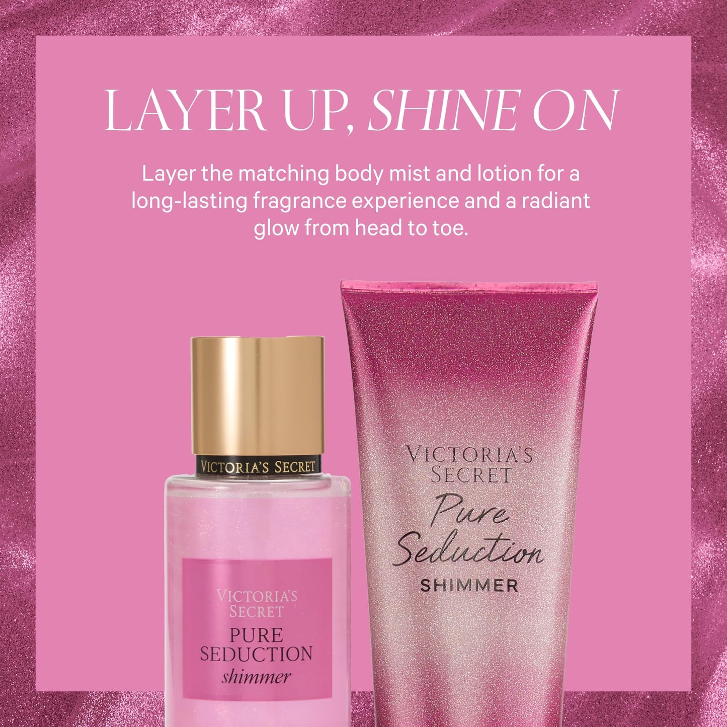Victoria's Secret Pure Seduction Shimmer Body Spray for Women, Notes of Juiced Plum and Crushed Freesia, (8.4 oz) Beauty & Personal Care Victoria's Secret