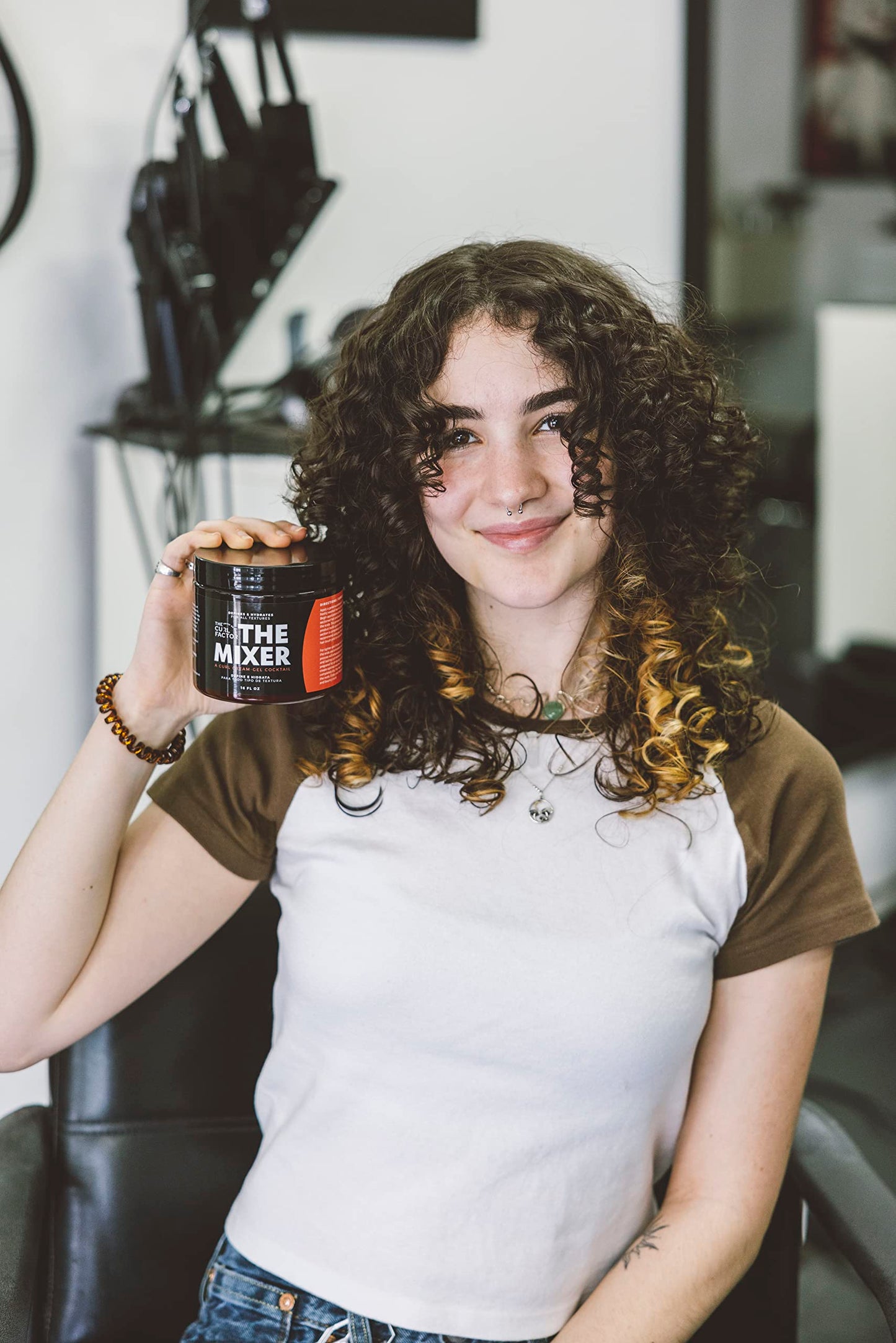 The Curl Factor presents The Mixer, a 16 oz all in one, lightweight, curl cream gel cocktail that will give you soft, shiny and bouncy curls every Beauty & Personal Care The Curl Factor