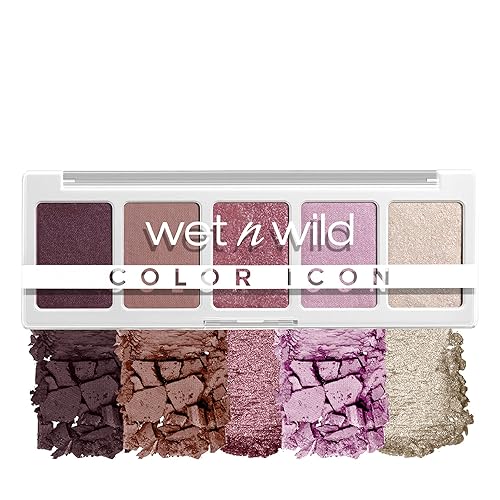 wet n wild Color Icon Eyeshadow Makeup 5 Pan Palette, Matte, Shimmer, Metallic, Long Wearing, Rich Buttery Pigment, Cruelty Free - Petalette Beauty & Personal Care wet n wild