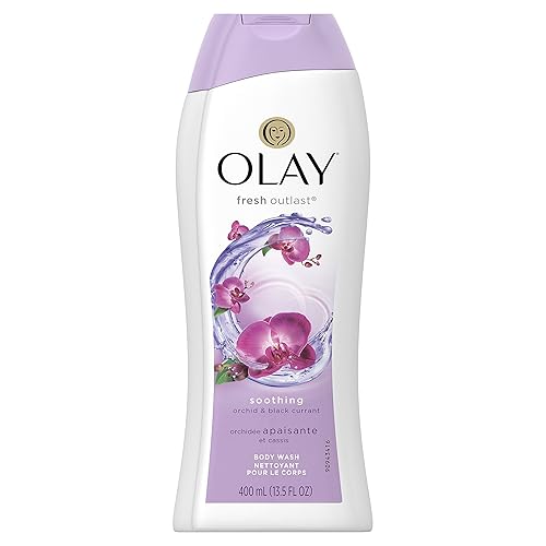 Olay Fresh Outlast Soothing Orchid & Black Currant Body Wash 13.5 oz, Packaging May Vary Beauty & Personal Care Olay