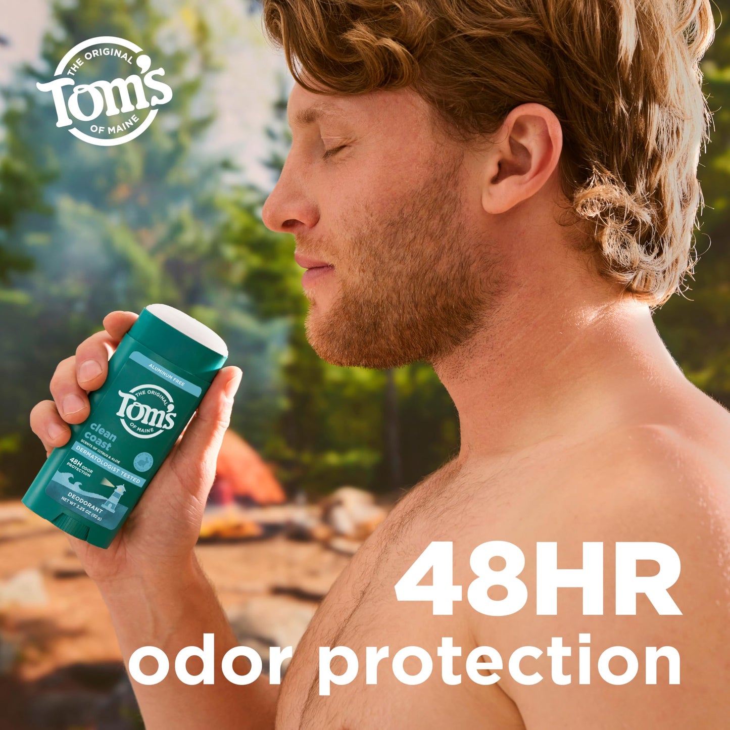 Tom’s of Maine Clean Coast Natural Deodorant for Men and Women, Aluminum Free, No Artificial Fragrances, Dyes, or Preservatives, Baking Soda Free Beauty and Personal Care Tom's of Maine