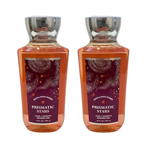 Bath & Body Works Shower Gel, Set of 2 Bottles, Each Bottle 10oz (Prismatic Stars) Beauty & Personal Care Bath & Body Works