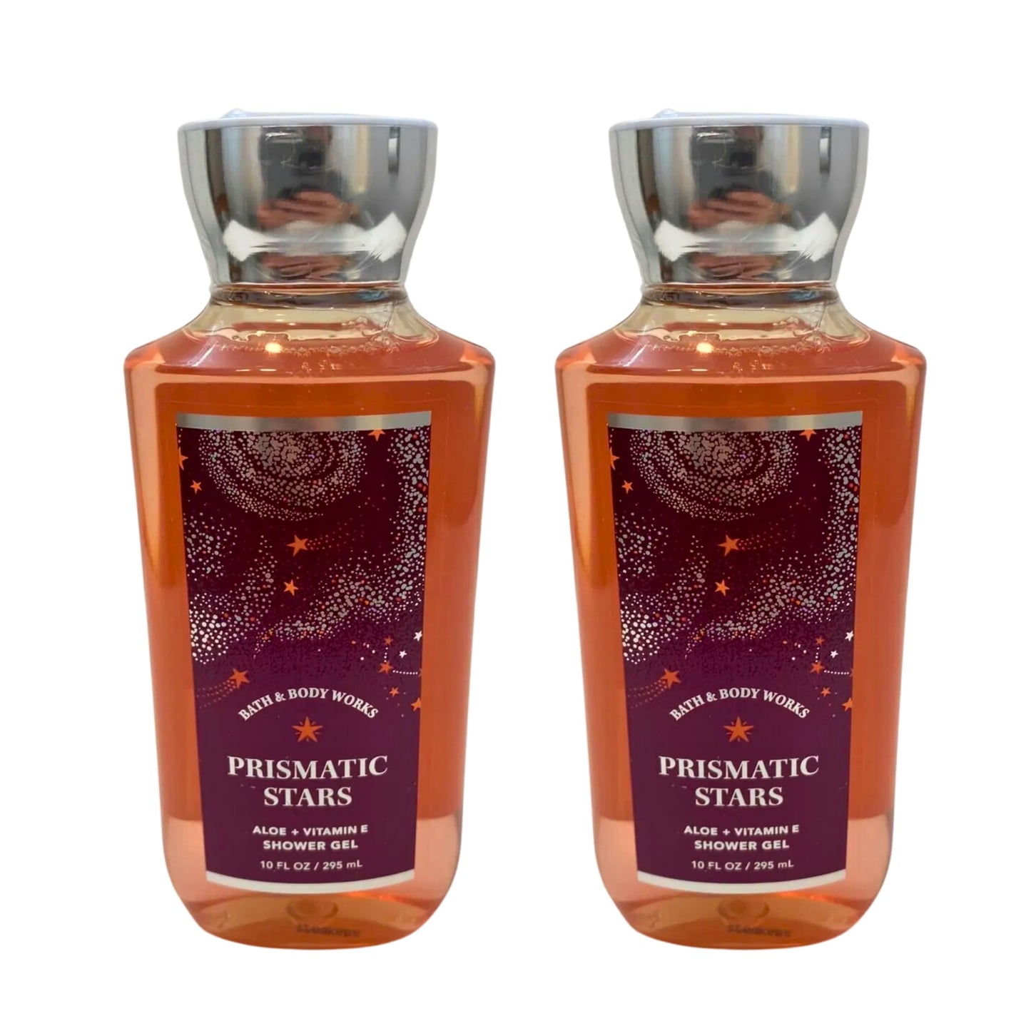 Bath & Body Works Shower Gel, Set of 2 Bottles, Each Bottle 10oz (Prismatic Stars) Beauty & Personal Care Bath & Body Works