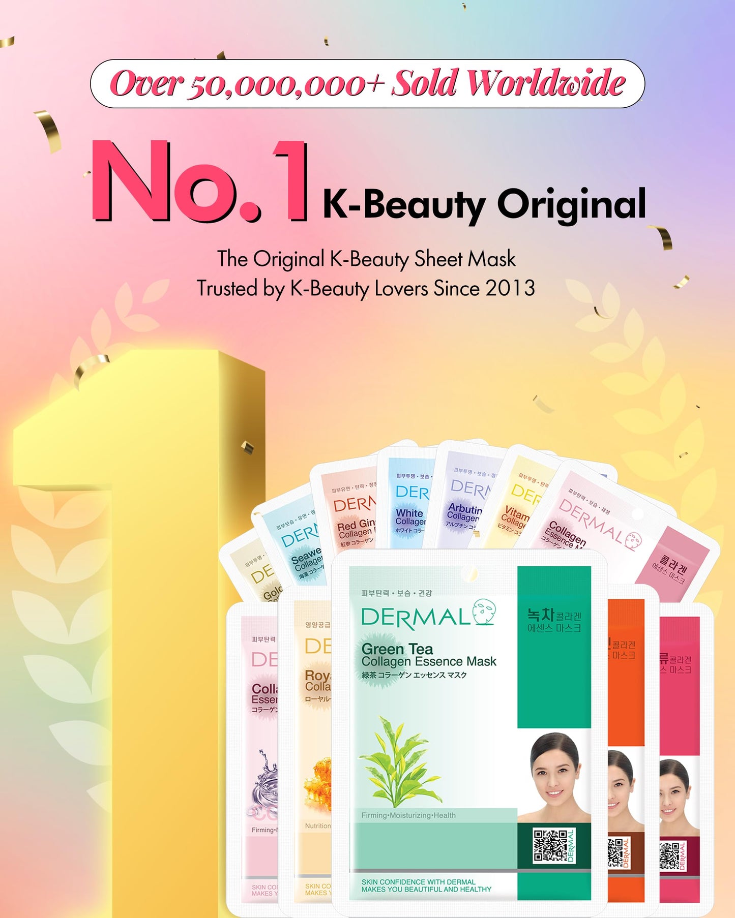 DERMAL 24 Combo Korean Essence Sheet Mask Variety Pack, Collagen & More Beauty and Personal Care DERMAL