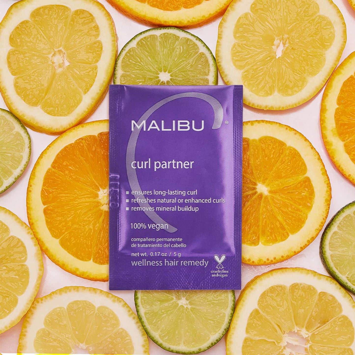 Malibu C Curl Partner Wellness Remedy (12 Packets) - Removes Mineral Build up for Healthier + Bouncier Curly Hair - Contains Gentle Antioxidants Beauty & Personal Care Malibu C