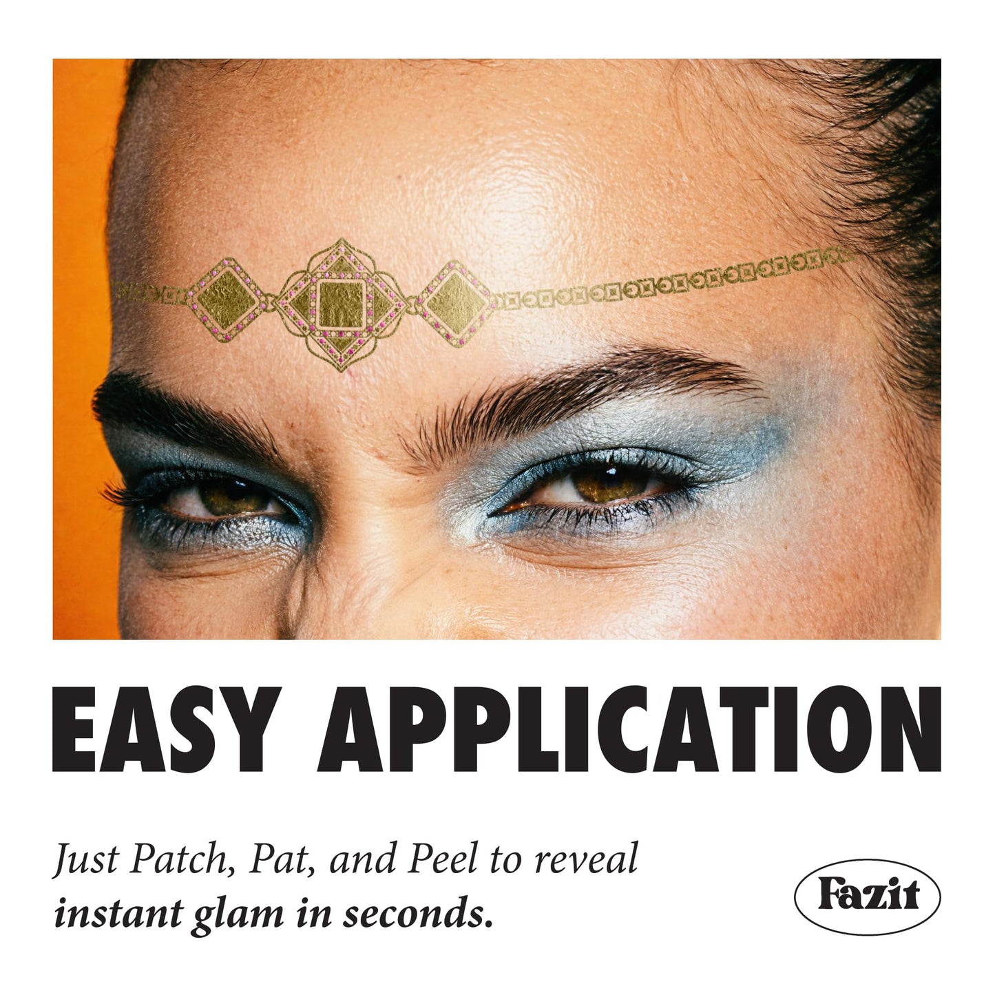 Fazit Makeup Patches - Pyramid Priestess Bodybond - Glow Up Make-Up Patches - Cute Glitter Makeup Accessories for Women - Cosmetic Glitter for Face Beauty & Personal Care Fazit
