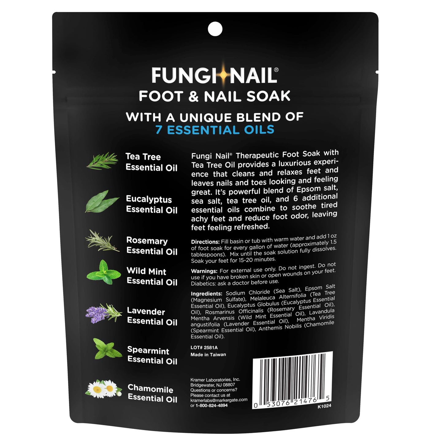 Fungi-Nail Foot & Nail Soak with Tea Tree Oil, 1 Pound, Moisturize, Reduce Foot Odor, & Soothe Aching Feet, Therapeutic Blend of Rich Mineral Epsom Beauty and Personal Care Fungi-Nail