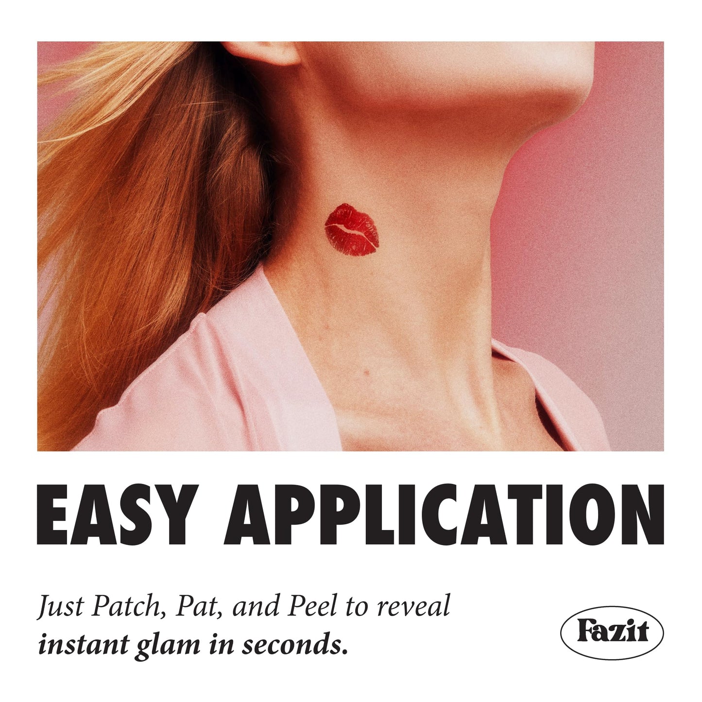 Fazit Makeup Patches - Love Bite - Glow Up Make-Up Patches - Cute Glitter Makeup Accessories For Women - Cosmetic Glitter For Face Beauty & Personal Care Fazit