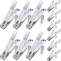 Bememo 12 Pieces Stainless Nail Clippers Set Fingernail and Toenail Clippers Nail Cutter Tool Set for Men and Women(Silver) Beauty & Personal Care Bememo