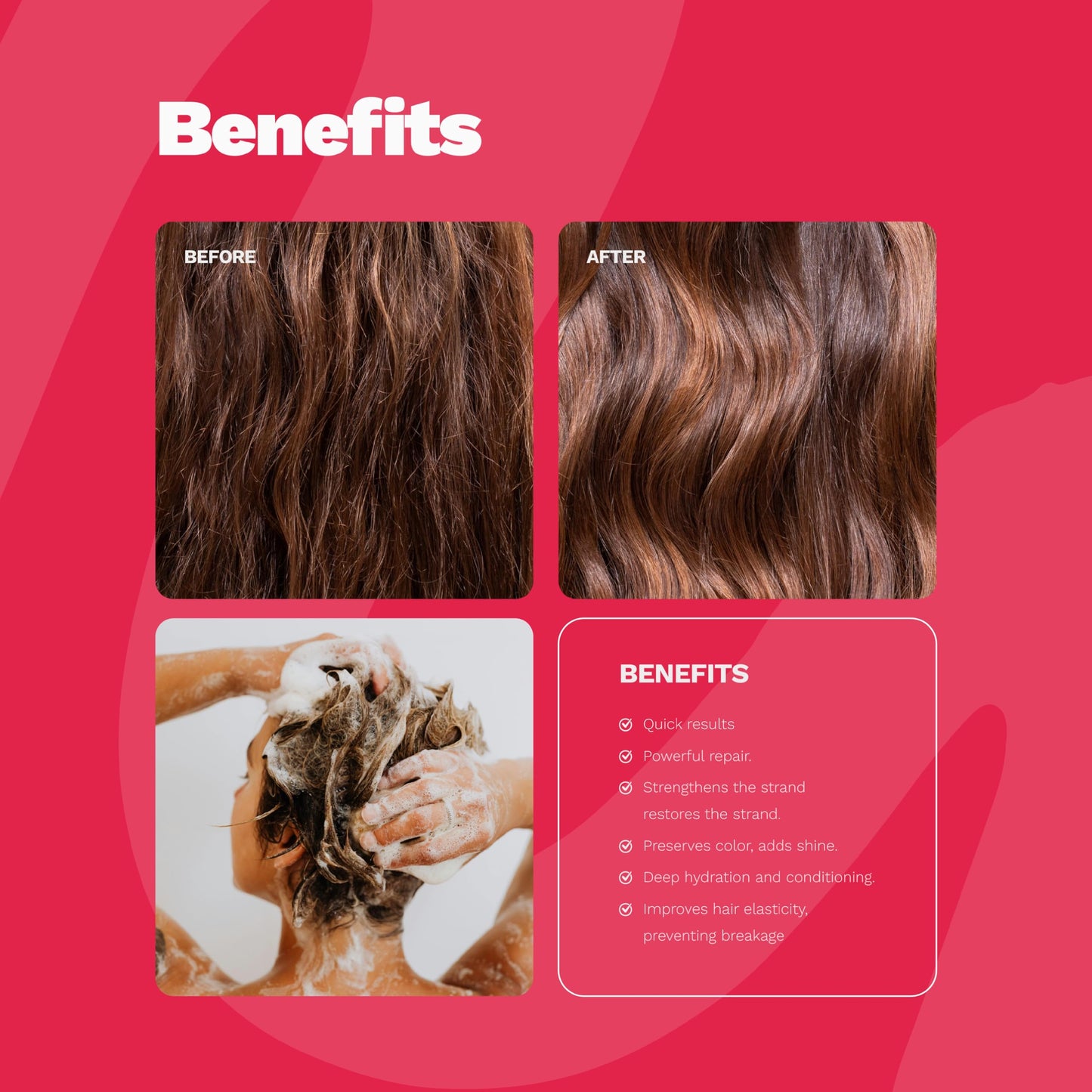 SOS Hair Repair Kit by Ginger Milk Natural Care | 4-Step Deep Repair & Hydration System | For Dry, Damaged & Color-Treated Hair | With Hyaluronic Beauty & Personal Care Ginger Milk Natural Care
