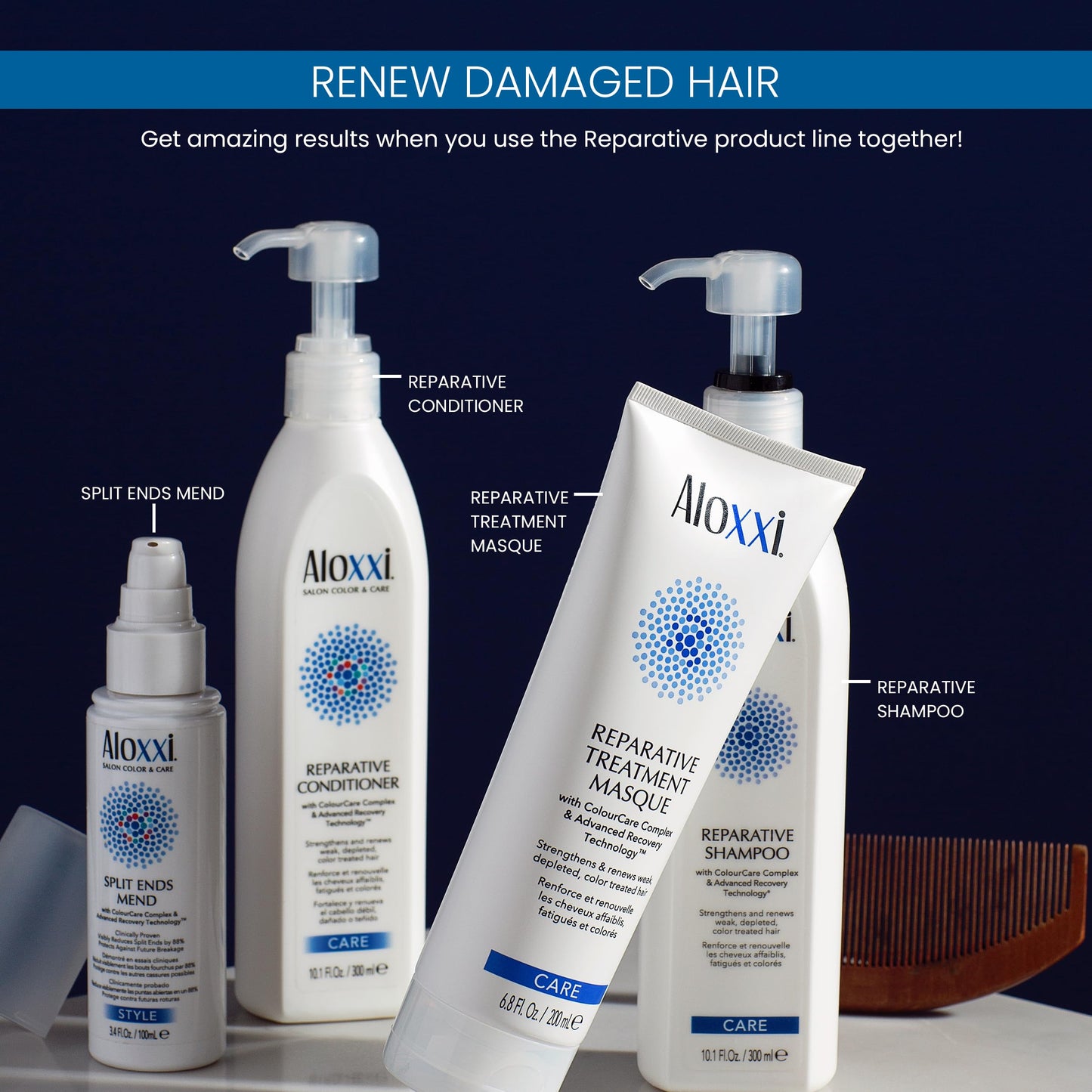 ALOXXI Reparative Hair Repair Shampoo for Damaged Hair with ColourCare Complex and Advanced Recovery Technology Cleanses Over-Processed Hair, 10.1 Fl Beauty & Personal Care ALOXXI
