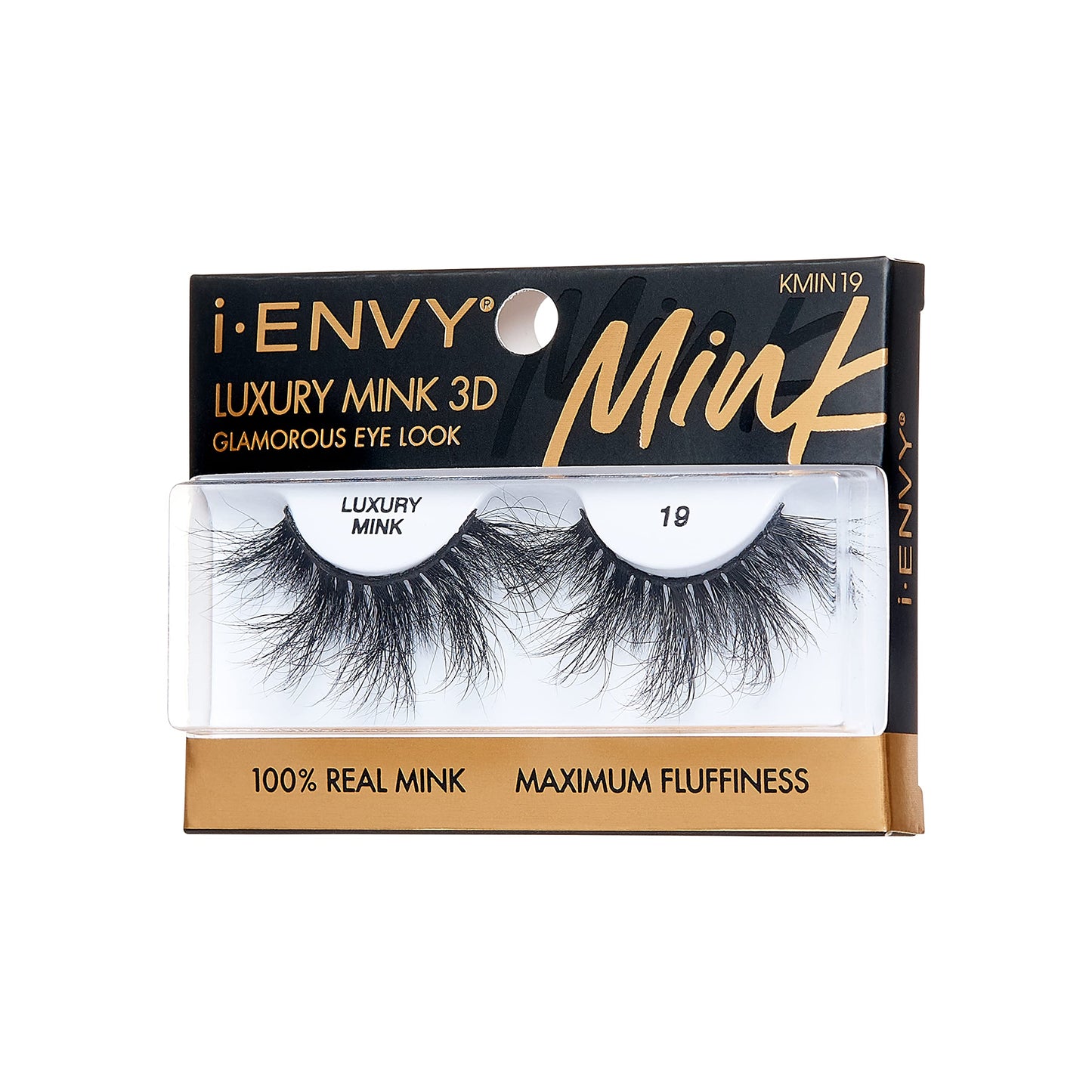 i-ENVY False Lashes Luxury Mink Collection Eyelashes 100% Real Mink Glamorous Eye Look Lashes Maximum Fluffiness 3D Multi-Curl Angle Beauty & Personal Care i•ENVY
