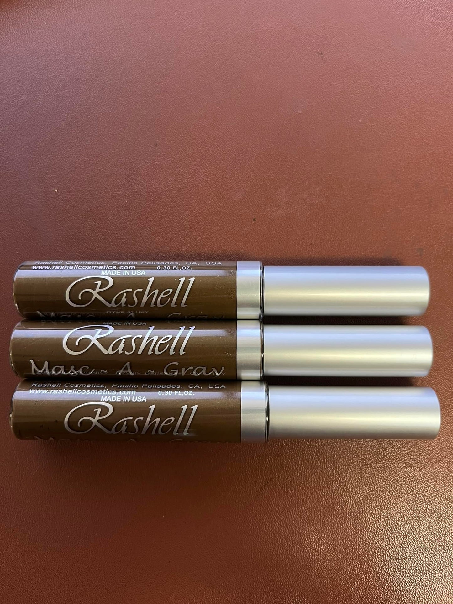 (3 Pack) RASHELL Masc-A-Gray Hair Color Mascara - Brown by Rashell Beauty & Personal Care Rashell