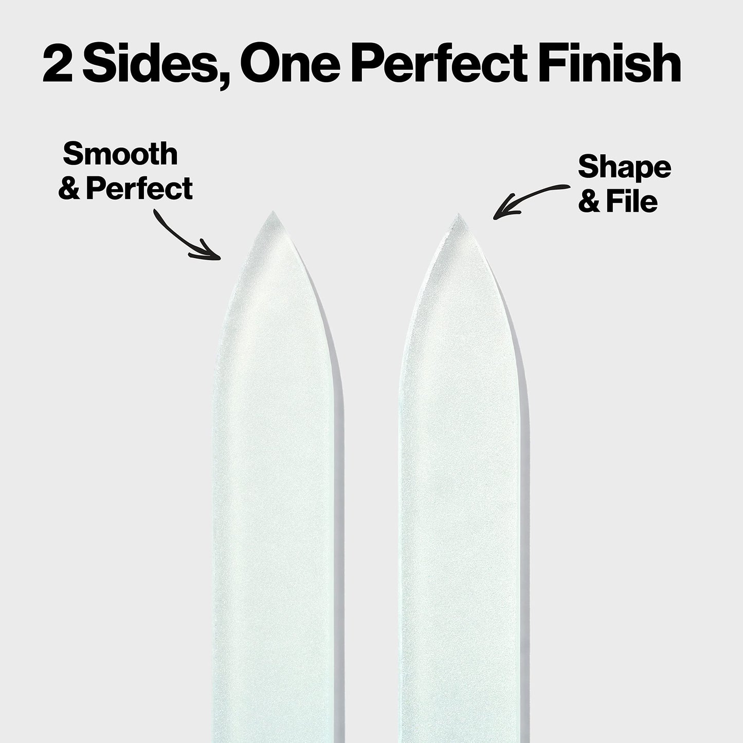 Revlon Glass Nail File, Manicure Tool for Shaping Natural Fingernails, Self-Cleaning with Bacteria Shield Technology, 1 Count Beauty & Personal Care REVLON