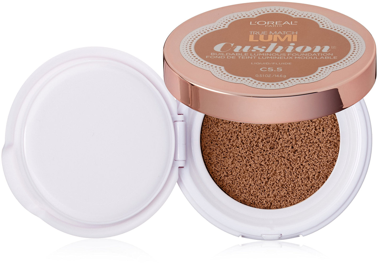 L'Oréal Paris True Match Lumi Cushion Foundation, C5.5 Natural Tan, 0.51 oz. Beauty & Personal Care L'Oreal Paris
