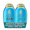 OGX Renewing + Argan Oil of Morocco Shampoo & Conditioner Set, Damage Repairing Shampoo & Conditioner Helps Strengthen & Repair Dry, Damaged Hair Beauty & Personal Care OGX