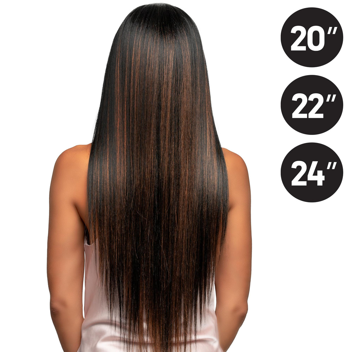 BOBBI BOSS Miss Origin CORE Synthetic Weave Multi Bundle STRAIGHT (20, 22, 24 inch) (1B Off Black)