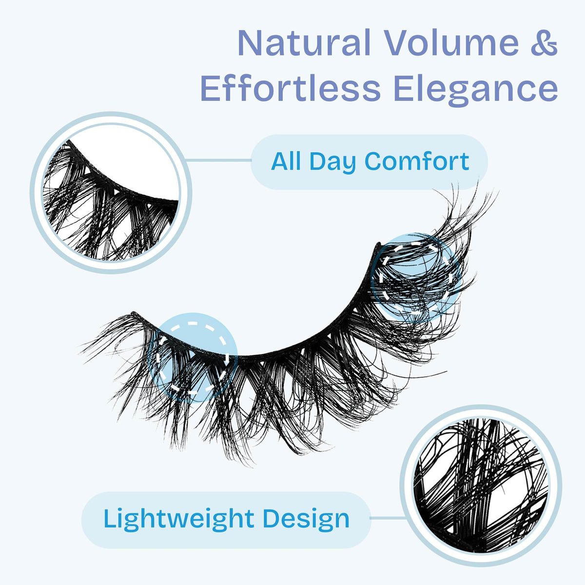 Broadway False Lashes Multipack, Faux Mink Wispy Volume Strip Eyelashes, Natural Look for Daily & Glam Wear, 5 Pairs Fluffy & Lightweight Cat Eye